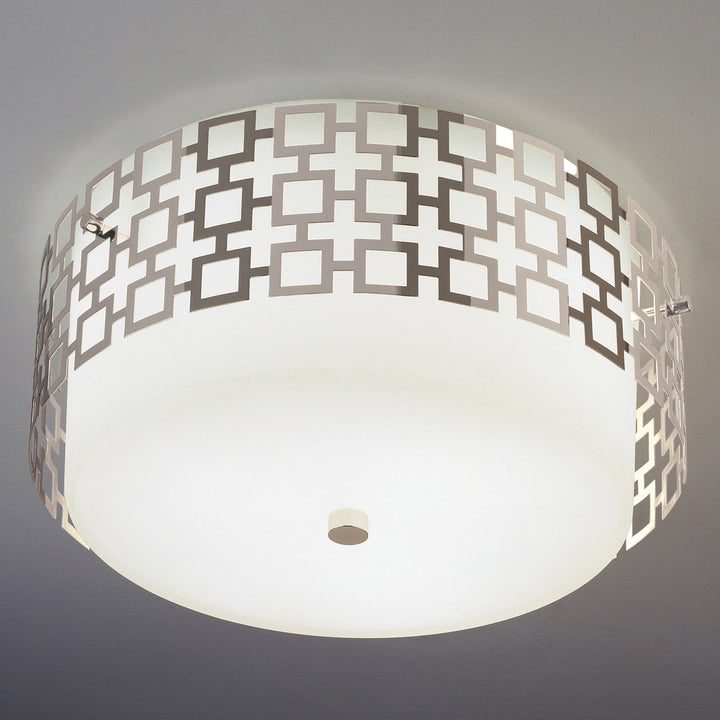 Jonathan Adler Deckenleuchte Parker Flush Mount | Silber