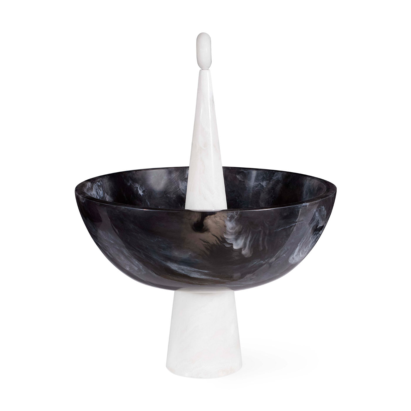 Jonathan Adler Dekoschale Mustique Finial Bowl | Schwarz & Weiß