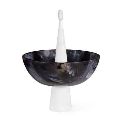 Jonathan Adler Dekoschale Mustique Finial Bowl | Schwarz & Weiß