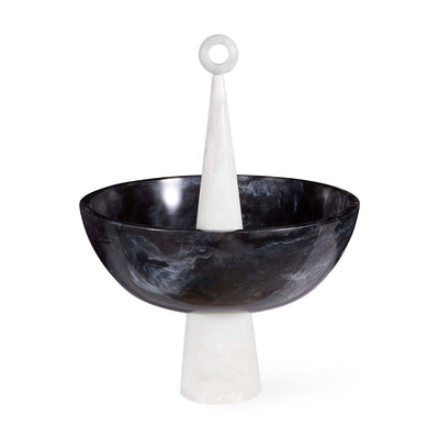 Jonathan Adler Dekoschale Mustique Finial Bowl | Schwarz & Weiß
