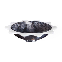 Jonathan Adler Dekoschale Como Ripple Bowl | Schwarz & Weiß
