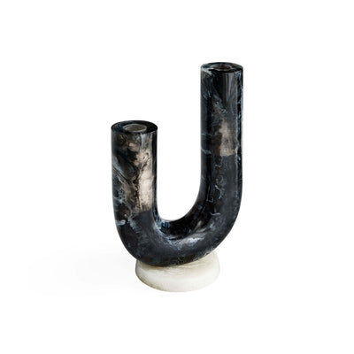 Jonathan Adler Double Tube Vase Mustique | Schwarz & Weiß