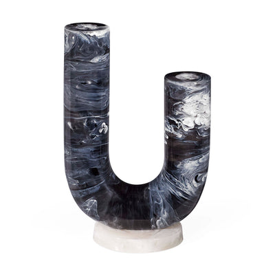 Jonathan Adler Double Tube Vase Mustique | Schwarz & Weiß