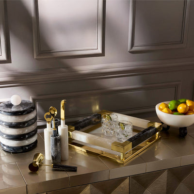 Jonathan Adler Eiswürfelbehälter Mustique | Schwarz & Weiß