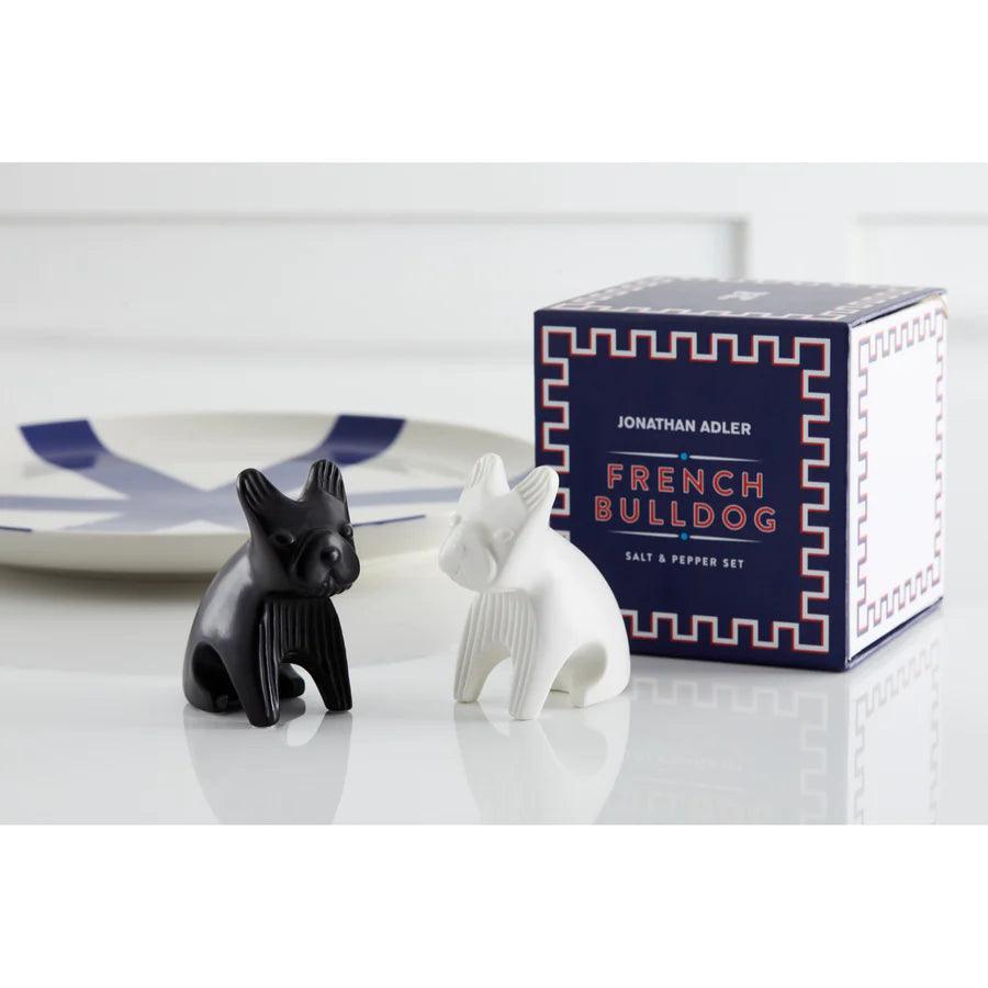 Jonathan Adler French Bulldog Frenchie Salt and Pepper Shakers