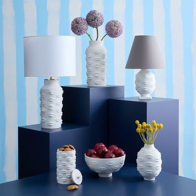 Jonathan Adler Gala Cookie Jar Keksdose aus Porzellan | Mattweiß