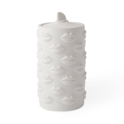Jonathan Adler Gala Cookie Jar Keksdose aus Porzellan | Mattweiß