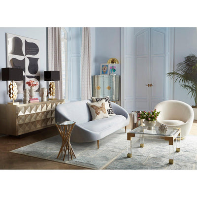 Jonathan Adler Georgia Orb Aufbewahrungsdose | Mattweiß