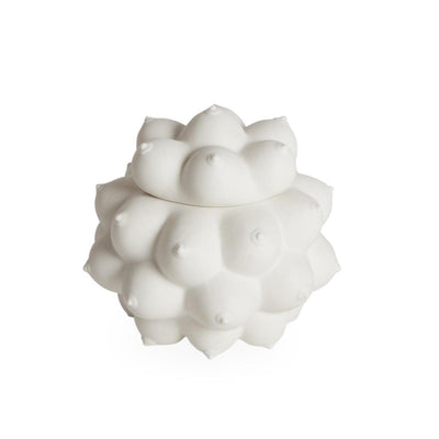 Jonathan Adler Georgia Orb Aufbewahrungsdose | Mattweiß