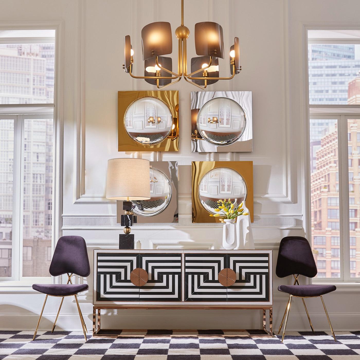 Jonathan Adler Gewölbter Spiegel Globo | Gold