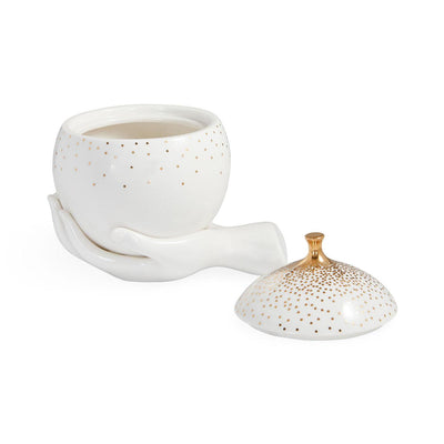 Jonathan Adler Gilded Eve Aufbewahrungsdose | Gold Glänzend