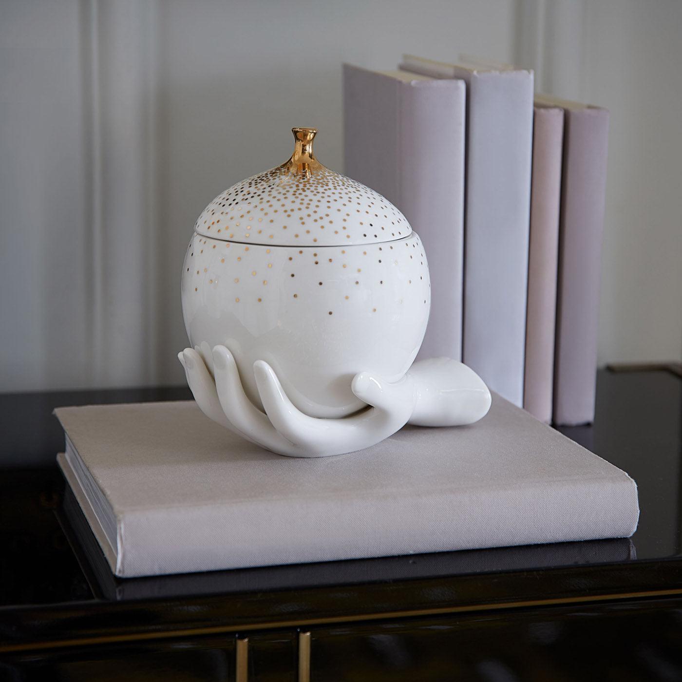 Jonathan Adler Gilded Eve Aufbewahrungsdose | Gold Glänzend