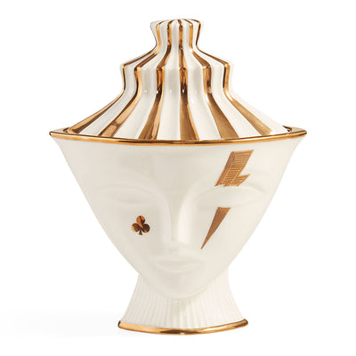 Jonathan Adler Gilded Giuliette Aufbewahrungsdose | Gold Glänzend
