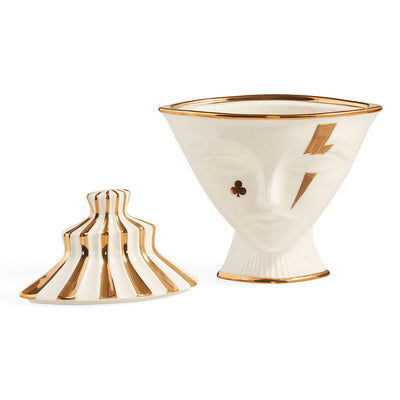Jonathan Adler Gilded Giuliette Aufbewahrungsdose | Gold Glänzend