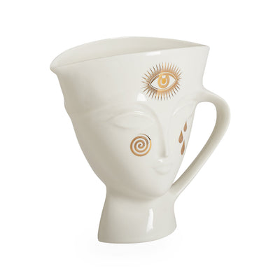 Jonathan Adler Gilded Krug Pitcher Giuliette | Gold-Glänzend