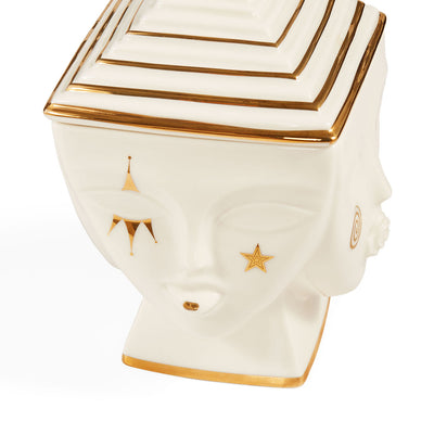 Jonathan Adler Gilded Masquerade Aufbewahrungsdose | Gold Glänzend