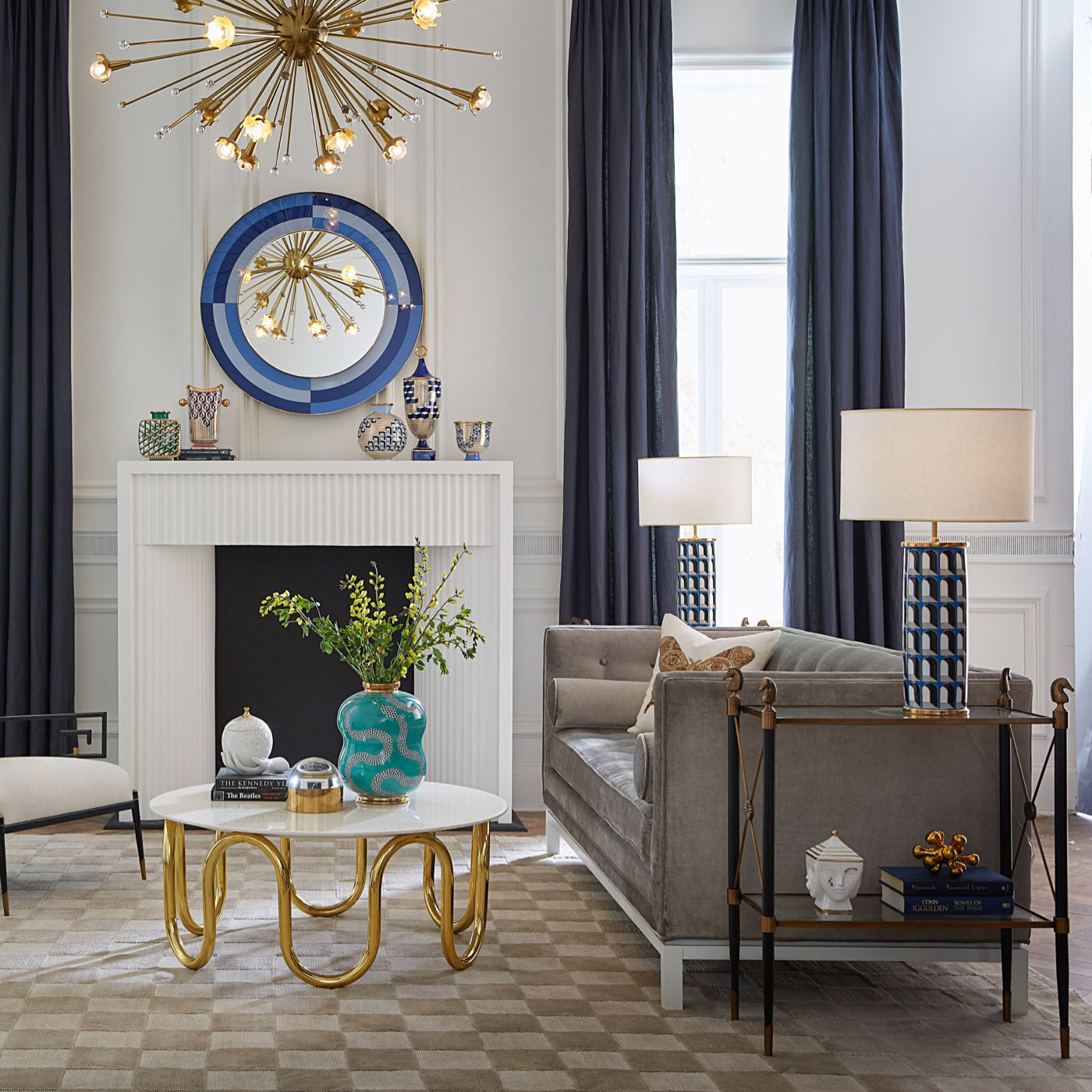 Jonathan Adler Gilded Masquerade Aufbewahrungsdose | Gold Glänzend