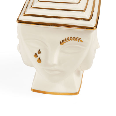 Jonathan Adler Gilded Masquerade Aufbewahrungsdose | Gold Glänzend