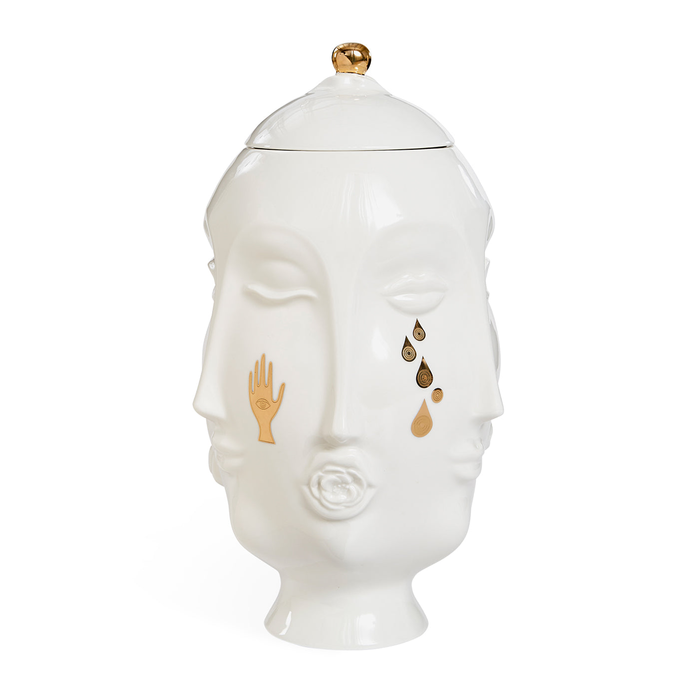 Jonathan Adler Gilded Muse Vase Frida Urn | Gold-Glänzend