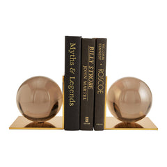 Jonathan Adler Globo bookends (2-piece) | Smoke