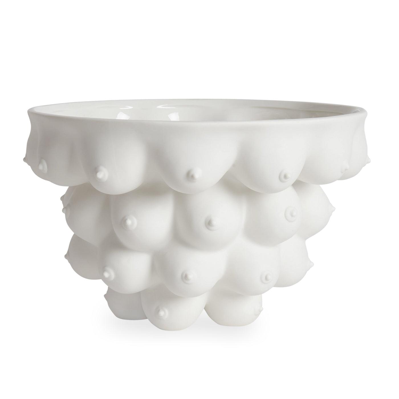 Jonathan Adler Große Schale Centerpiece Georgia mattweiß | ø 36 cm