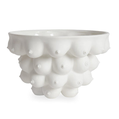 Jonathan Adler Große Schale Centerpiece Georgia mattweiß | ø 36 cm