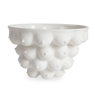 Jonathan Adler Große Schale Centerpiece Georgia mattweiß | ø 36 cm
