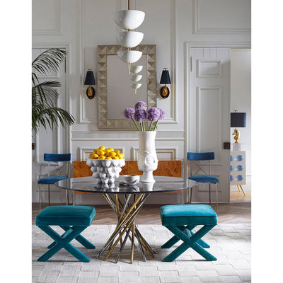 Jonathan Adler Große Schale Centerpiece Georgia mattweiß | ø 36 cm