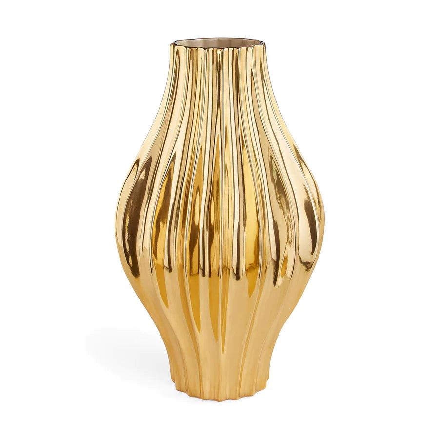 Jonathan Adler Jonathan Adler Vase Giant Belly mit echtem Gold | H 53 cm Codeso Living