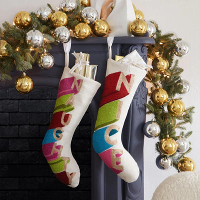 Jonathan Adler Jonathan Adler Weihnachtsstrumpf Naughty Embellished Stocking Codeso Living