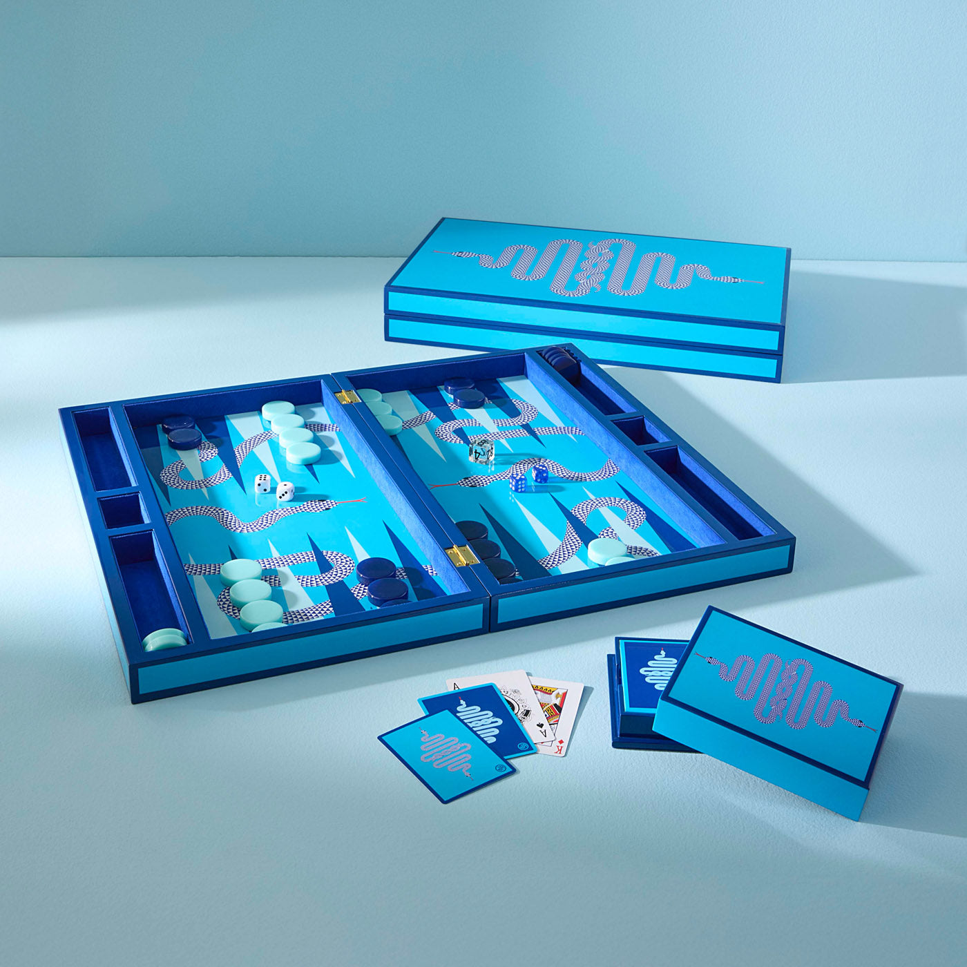 Jonathan Adler Kartenspiel Eden Lacquer | blau