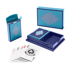 Jonathan Adler Card Game Eden Lacquer | blue