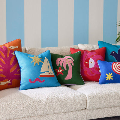 Jonathan Adler Kissen Playa Coral | 55x55 cm