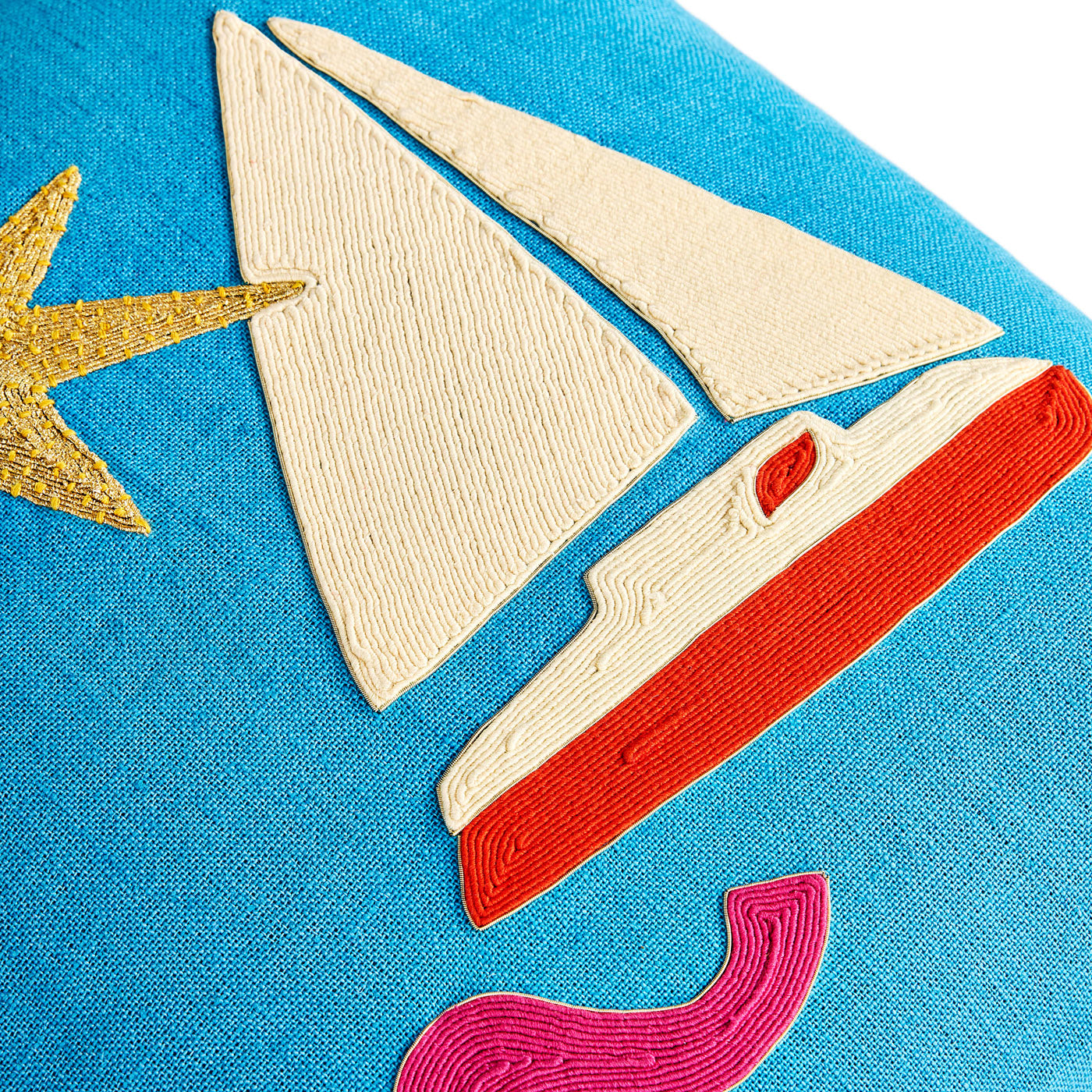 Jonathan Adler Kissen Playa Sailboat | 45x45 cm