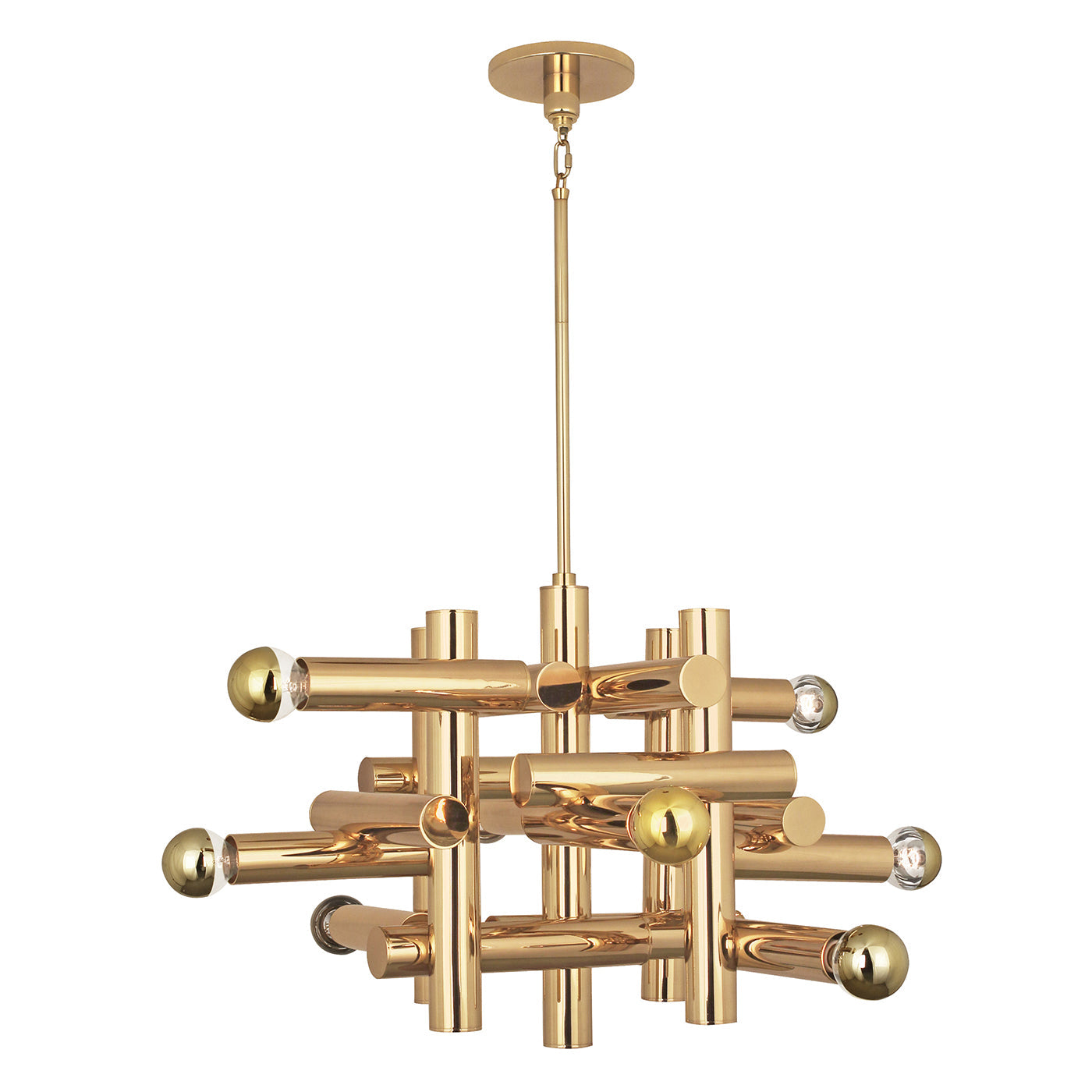 Jonathan Adler Kronleuchter Chandelier Milano Kinetic | Gold
