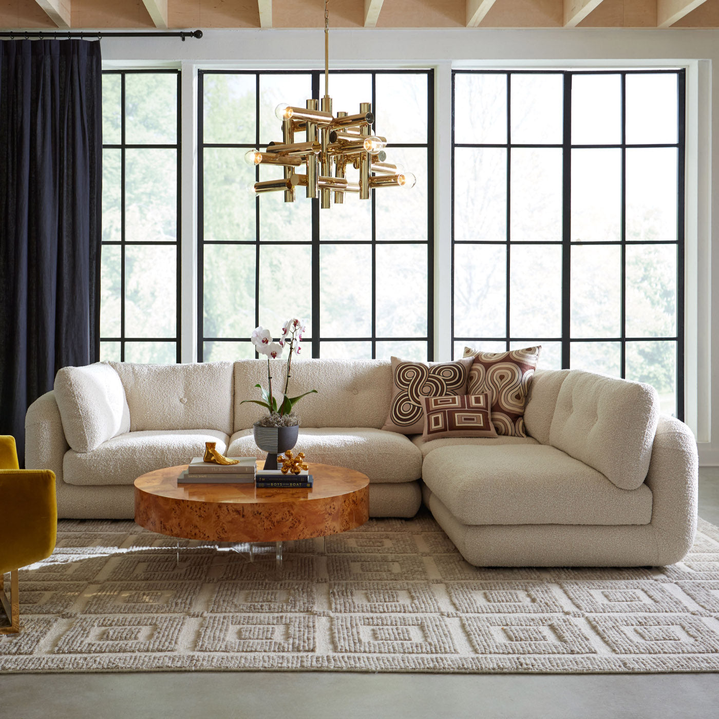 Jonathan Adler Kronleuchter Chandelier Milano Kinetic | Gold