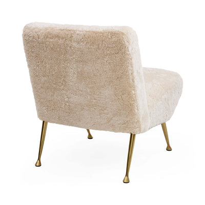Jonathan Adler Lounge-Sessel & Slipper Chair Gainsbourg | Shearling Ivory