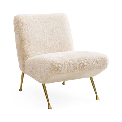 Jonathan Adler Lounge-Sessel & Slipper Chair Gainsbourg | Shearling Ivory