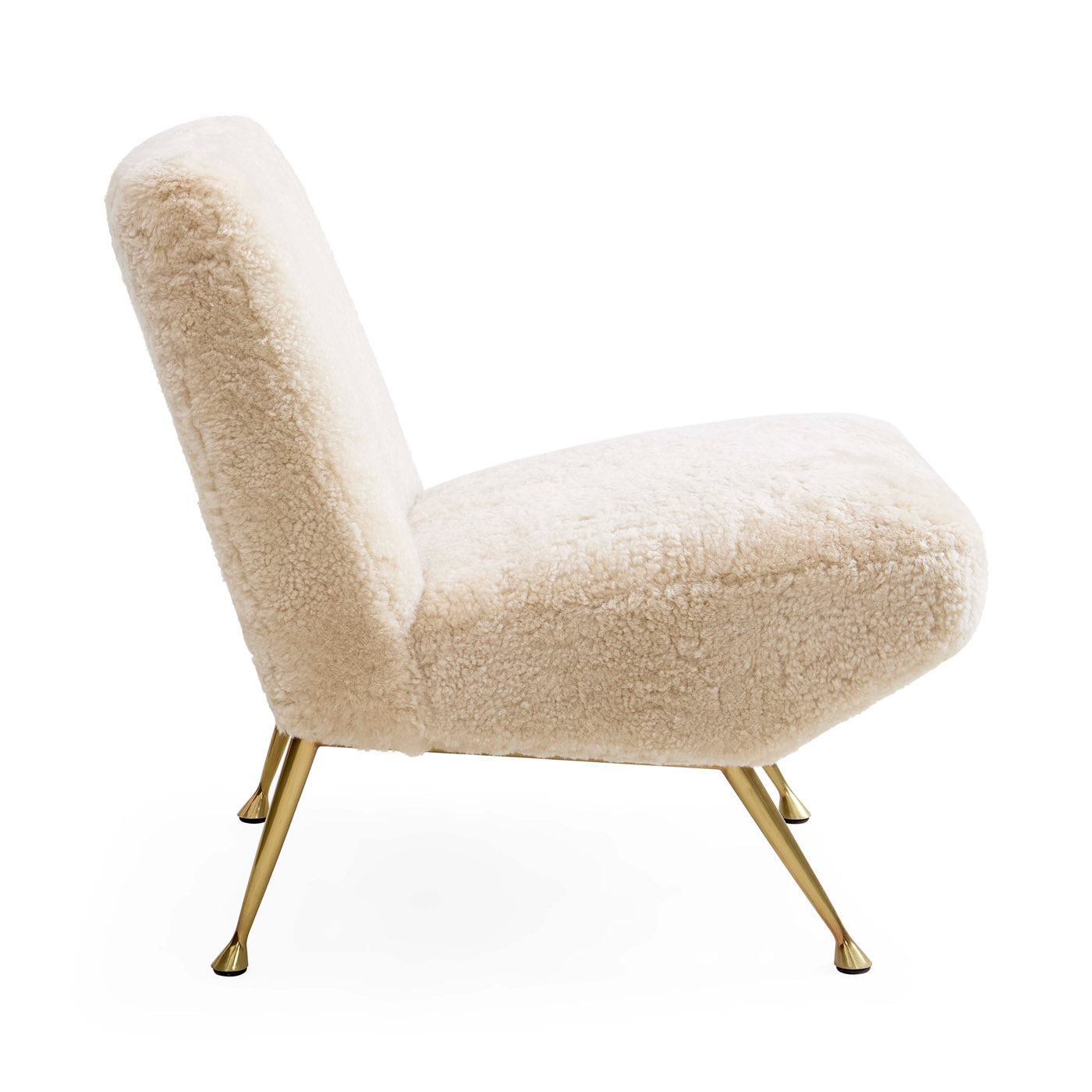 Jonathan Adler Lounge-Sessel & Slipper Chair Gainsbourg | Shearling Ivory