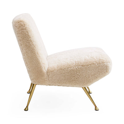 Jonathan Adler Lounge-Sessel & Slipper Chair Gainsbourg | Shearling Ivory