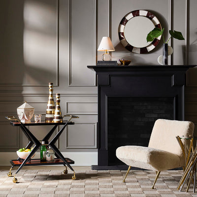 Jonathan Adler Lounge-Sessel & Slipper Chair Gainsbourg | Shearling Ivory