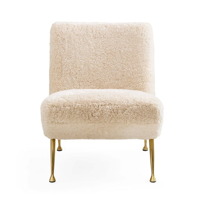 Jonathan Adler Lounge-Sessel & Slipper Chair Gainsbourg | Shearling Ivory