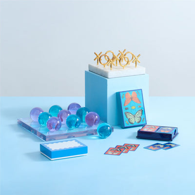 Jonathan Adler Marmor Tic-Tac-Toe Brettspiel Brass | Messing