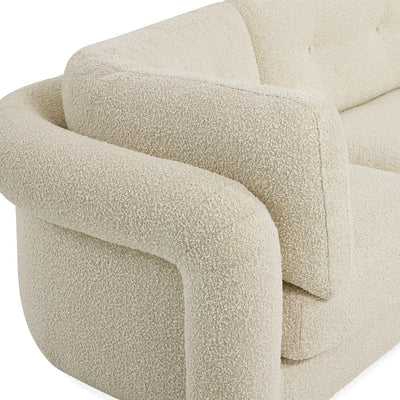 Jonathan Adler Modulares Bouclé-Sofa Pompidou (3-Sitzer) | Olympus Oatmeal