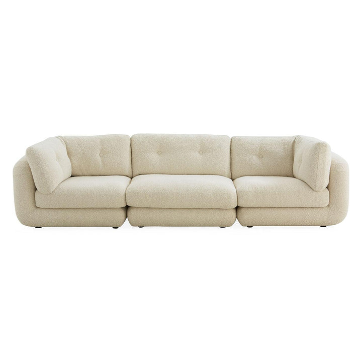 Jonathan Adler Modulares Bouclé-Sofa Pompidou (3-Sitzer) | Olympus Oatmeal