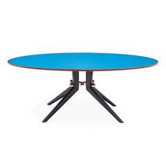 Jonathan Adler Table À Manger Ovale Trocadero | Plateau En Verre