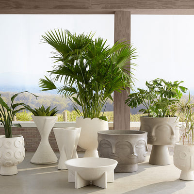 Jonathan Adler Pflanzkübel Osaka Discs | H 56 cm