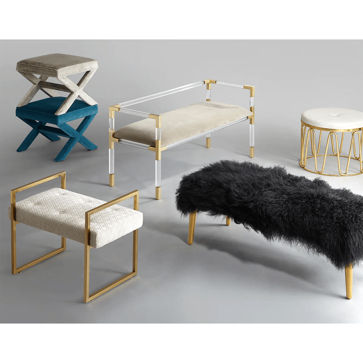 Jonathan Adler Polsterbank Jacques