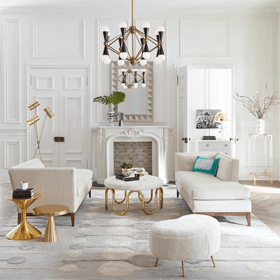 Jonathan Adler Polsterbank Kidney | Shearling