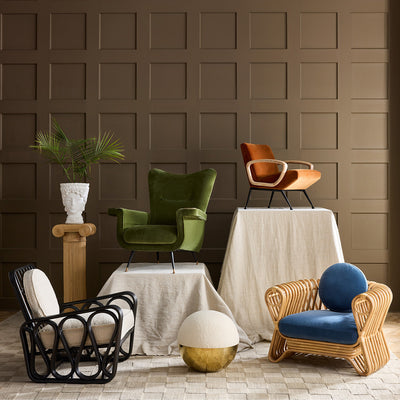 Jonathan Adler Rattan-Sessel Lounge-Chair St. Tropez